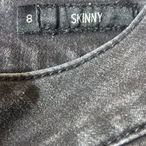 Seven 7 Skinny Ankle Jeans Raw Hem Classic Comfort Stretch Designer Black Size 8 - Picture 9 of 14